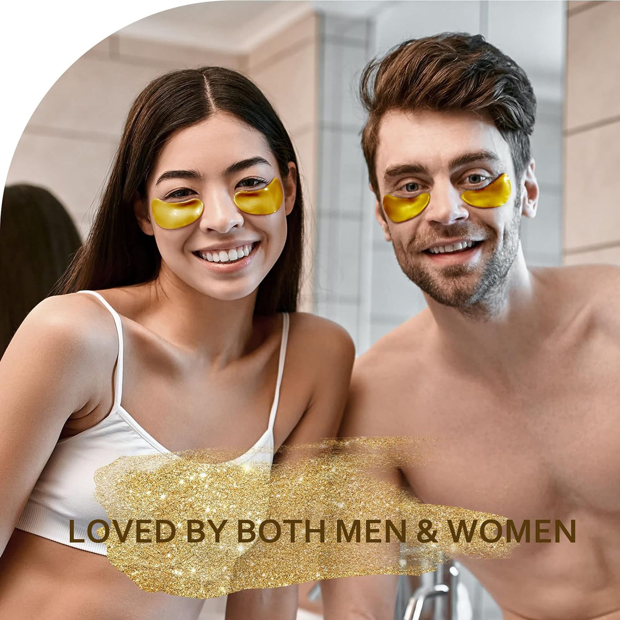 24K Gold Under Eye Patches Models