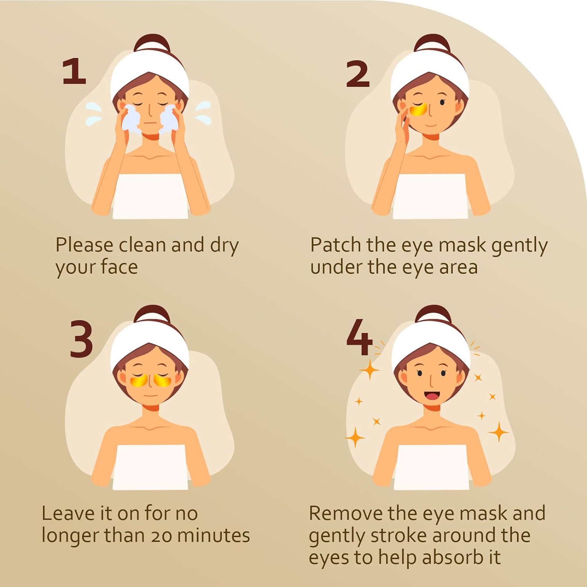 24K Gold Under Eye Patches How To