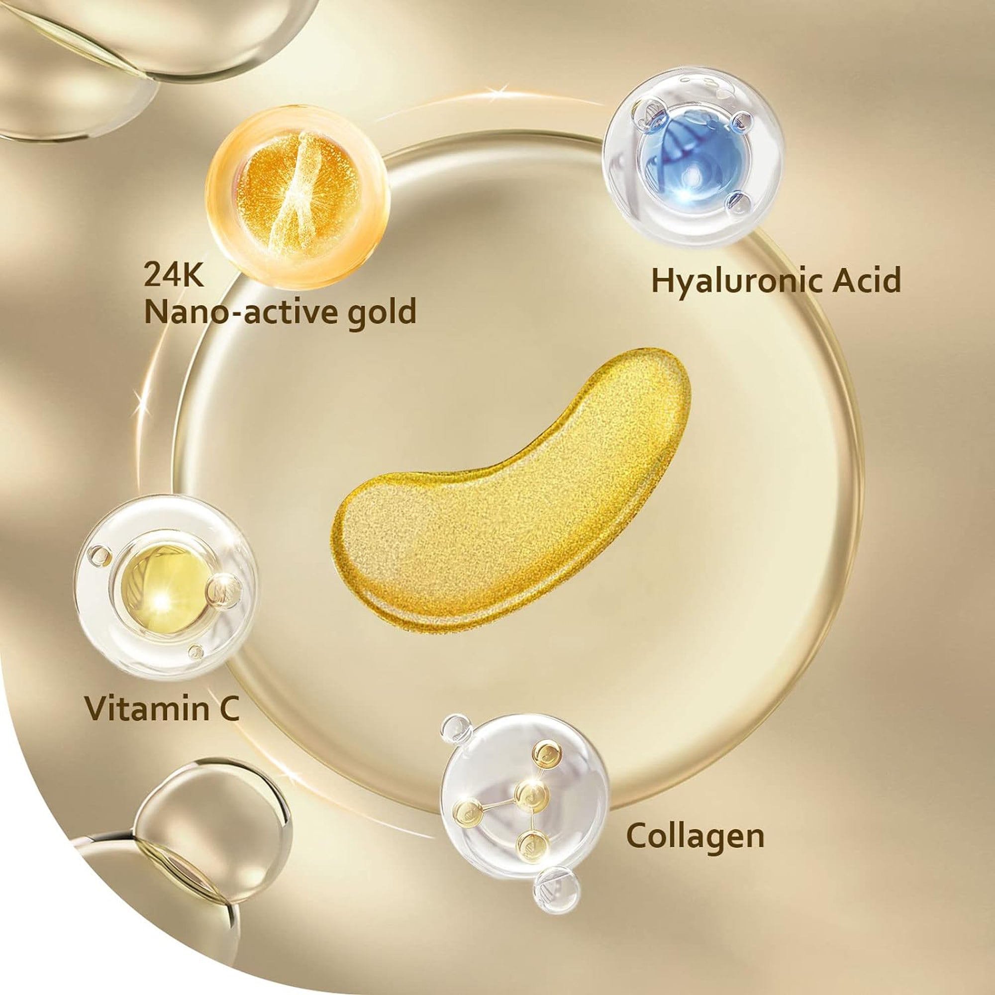 24K Gold Under Eye Patches 1