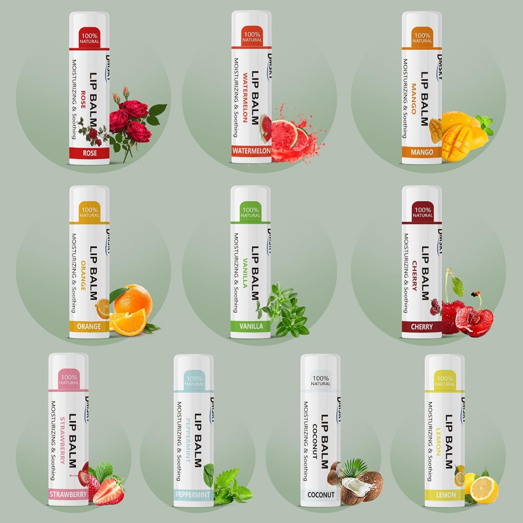 Fruit Lip Balm Flavors