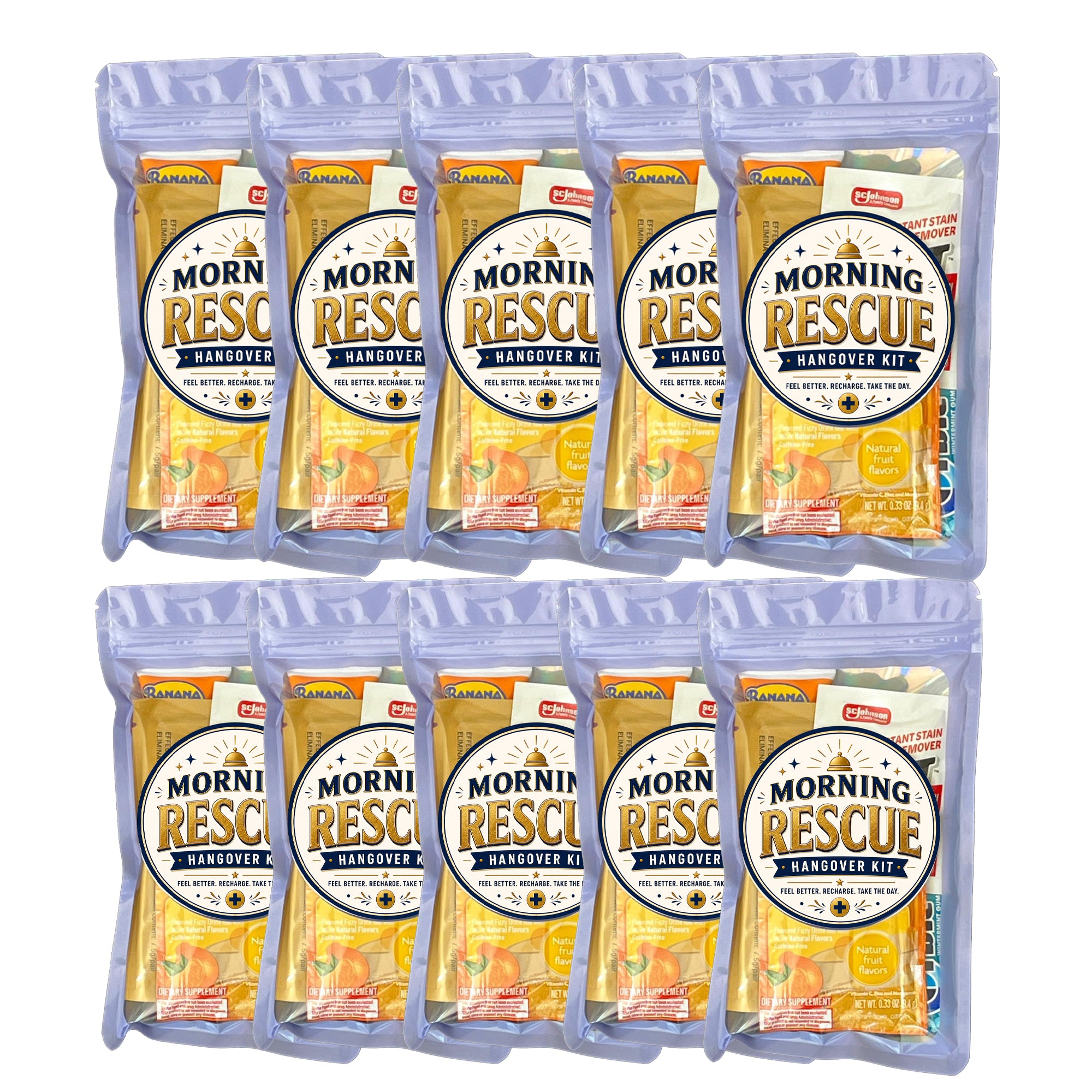 Morning Rescue Hangover Kit - 10 Pack 