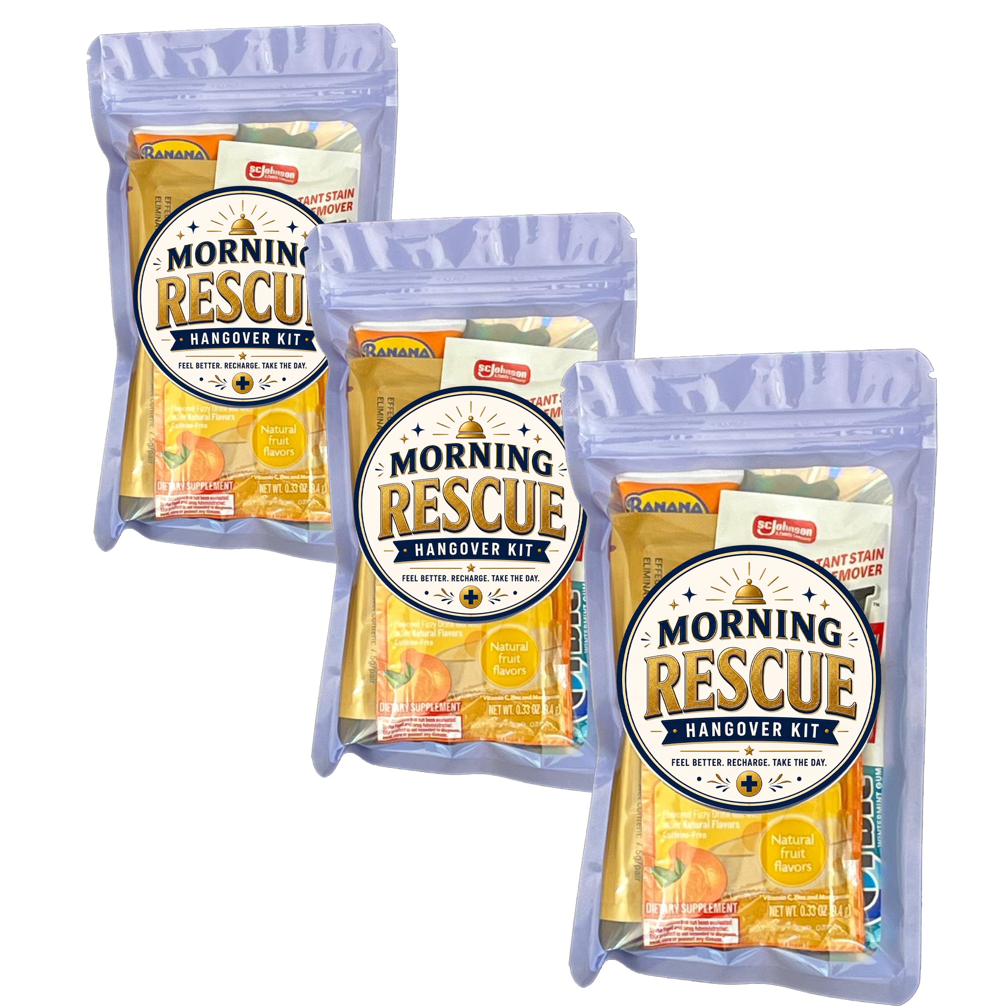 Morning Rescue Hangover Kit - 3 Pack