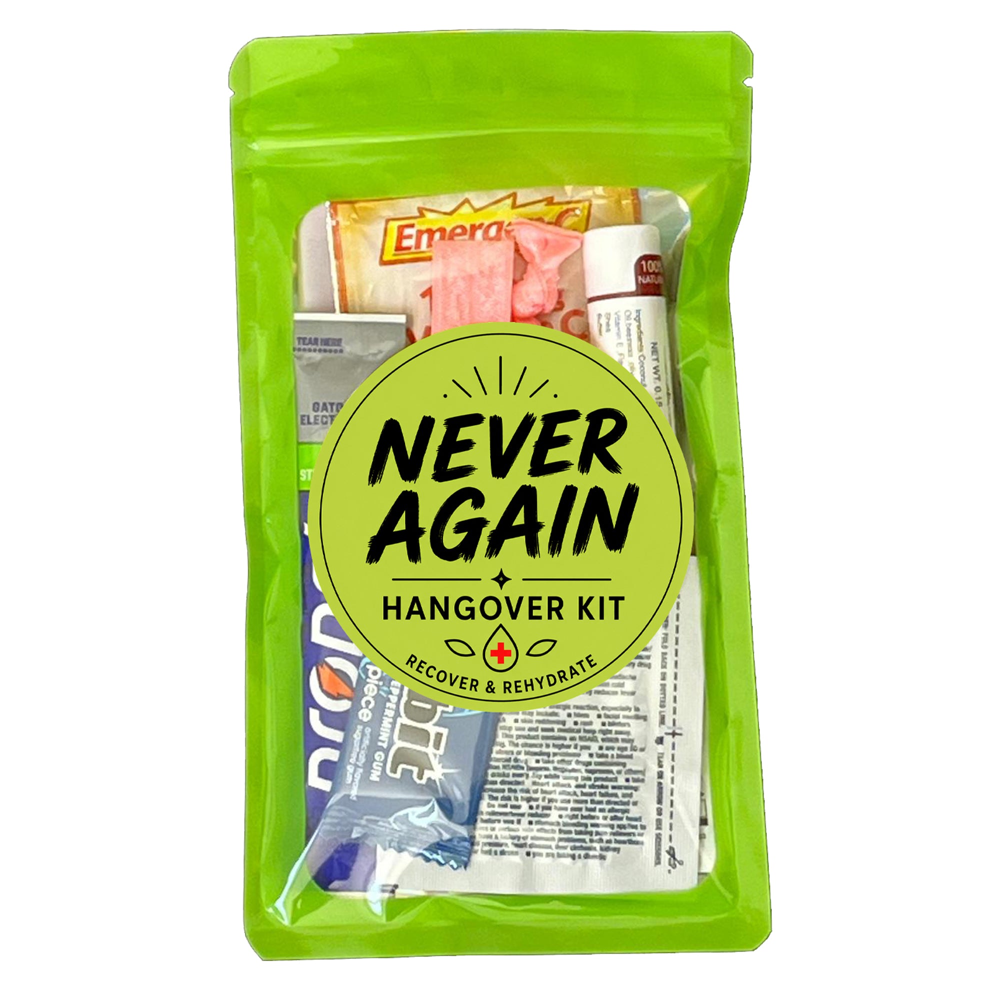 Never Again Hangover Kit