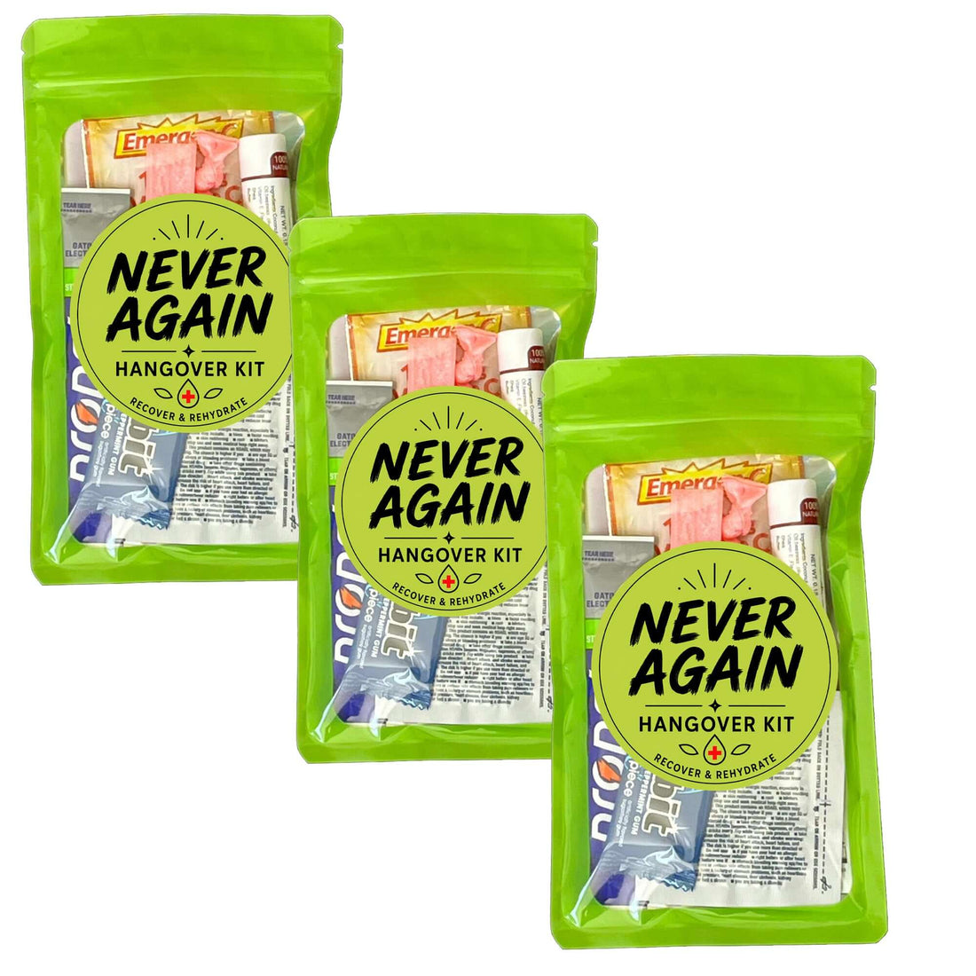 Never Again Hangover Kit