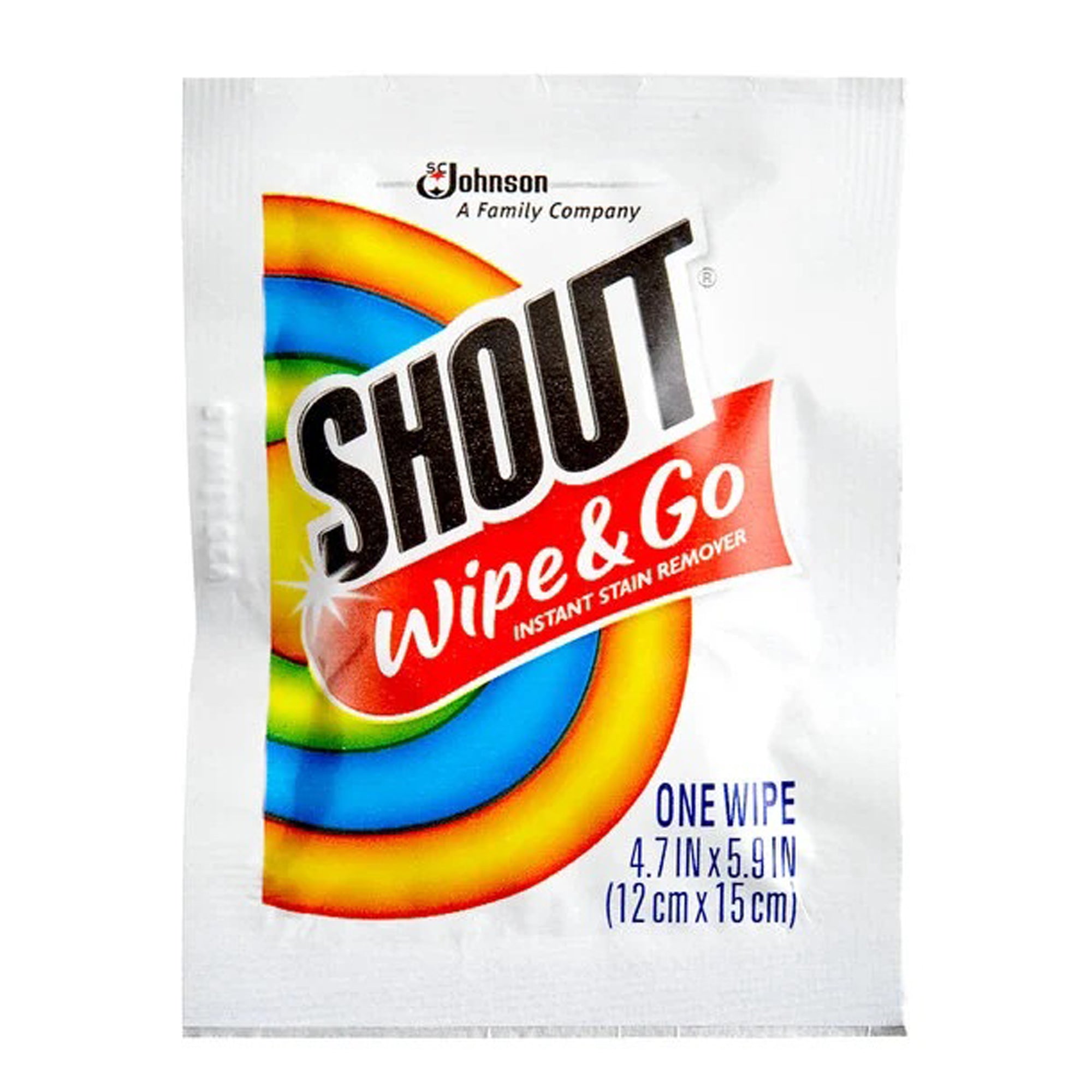 Shout Wipe & Go Instant Stain Remover Wipe (Single)